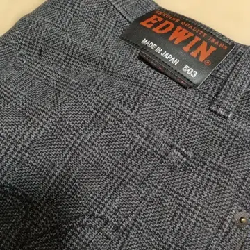 EDWIN 503 WILDFIRE 그레이 체크