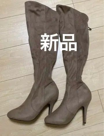 여성용 롱 부츠 S 사이즈 니하이 부츠 젤리빈스 새상품