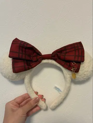 크리스마스 디즈니 2025 리루린린 머리띠 빨간색