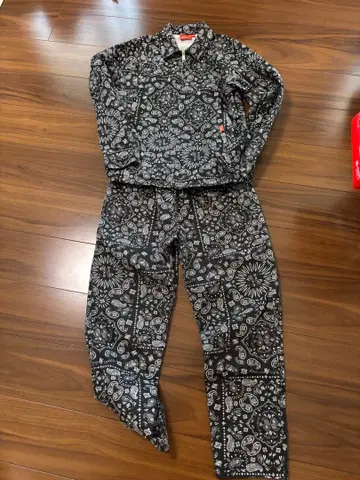 cookman 쿠크만 페이즐리 셋업 블랙 서해안 새상품급