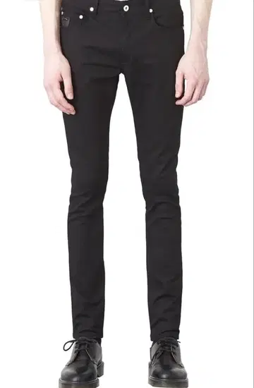 APRAL71 블랙 스트레이트 데님 사이즈 28