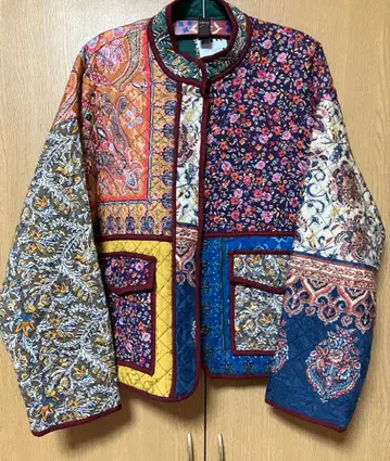 자라 패치워크 퀼팅 자켓 L