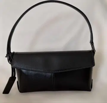 블랙 가죽 핸드백 LIME