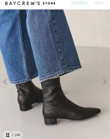 LE TALON 3cm 프렌치 스퀘어 핏 숏부츠 블랙