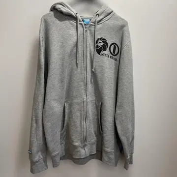 NESTA 그레이 풀 집업 후드티 L