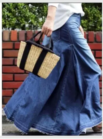 woadblue 데님 플레어 스커트 S 사이즈