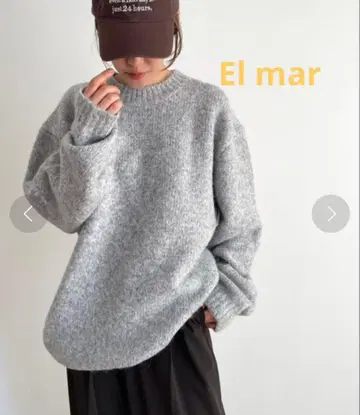 CANAL JEAN El mar(엘마르) 융모 크루넥 니트