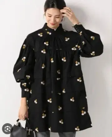 HOFMANN AMELINE 원피스 블랙 꽃무늬