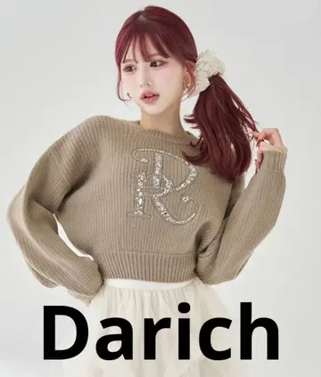 Darich 다리치 DR 비쥬 볼륨 리브 니트탑 BEG