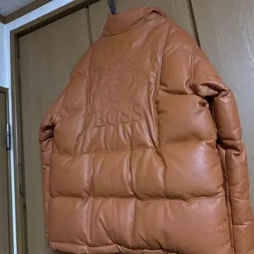 보스 BOSS 10th anniversary 다운 자켓 가죽