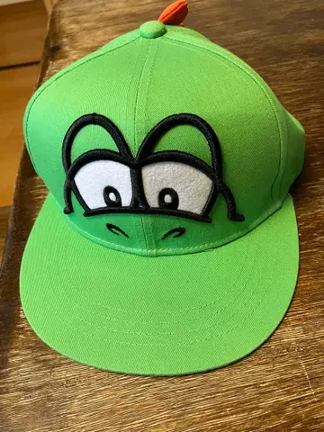 USJ 캐릭터 얼굴 디자인 그린 컬러 모자 요시 마리오