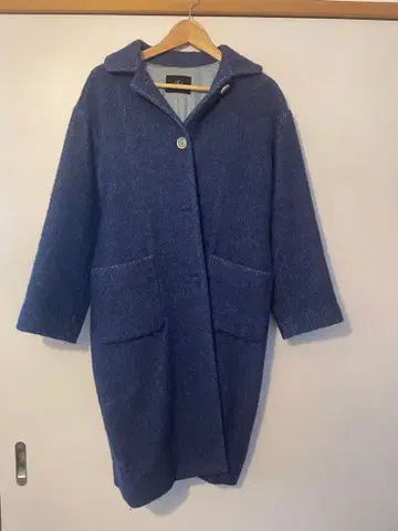 프레임워크스 데님풍 파랑 롱 코트