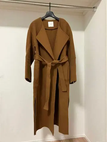 Spick & Span 비버 폴드 라펠 코트