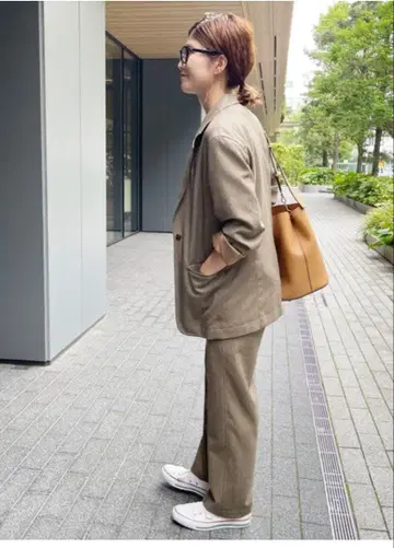 [ 새상품급 ] Spick and Span 테일러드 자켓 울 브라운