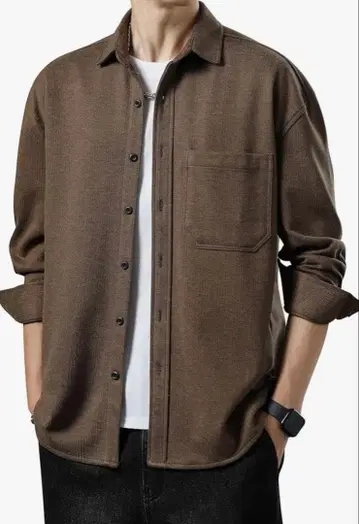 셔츠 자켓 플란넬 셔츠 두께감 울 체크 무지 캐주얼 보온 축열