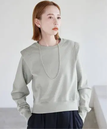 SLOBE IENA 헤비 쭈리 실루엣 풀오버 맨투맨