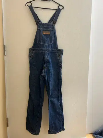 데님 오버롤 다크 블루