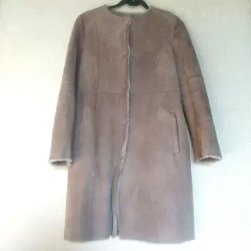 유나이티드 애로우즈 리얼 무스탕 코트 38