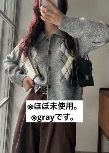 willfully argyle knit 가디건 니트가디건