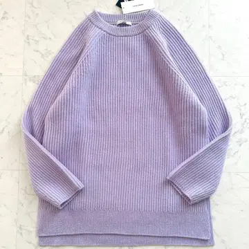 23구 택 포함 미사용 울 캐시미어 블렌드 벌키 튜닉 니트