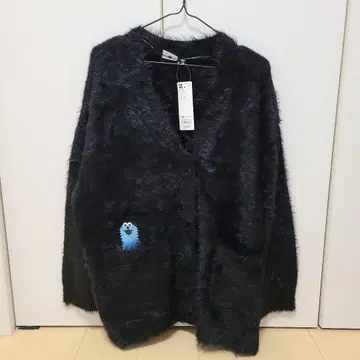 GU 오버 사이즈 가디건 퍼펫 스운슨 XXL 블랙