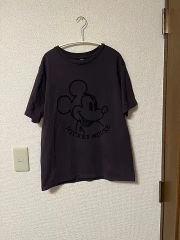 넘버나인 미키마우스 T셔츠 사이즈 2 다크 퍼플