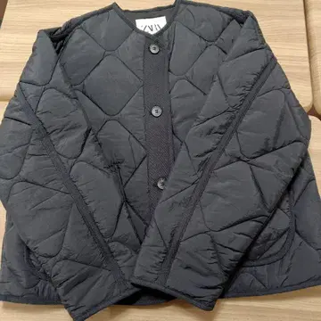 ZARA 블랙 퀼팅 자켓 M