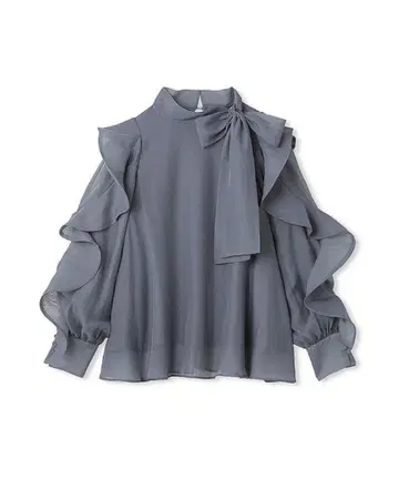 Snidel sustainable 오간 시스루 블라우스