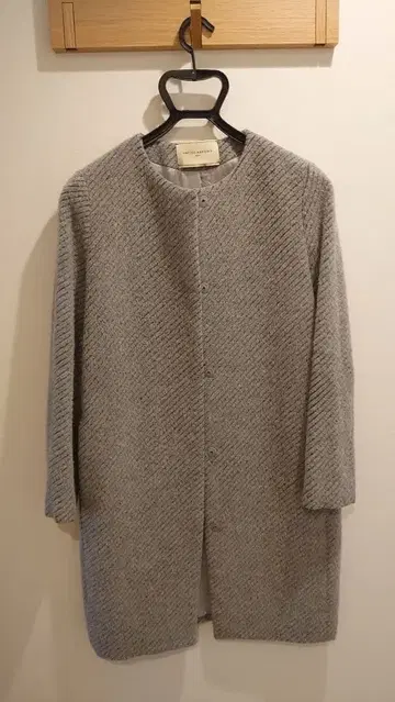 UNITED ARROWS 노카라 그레이 코트