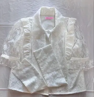 MARS 프리메로 레이스 프릴 리본 포함 블라우스