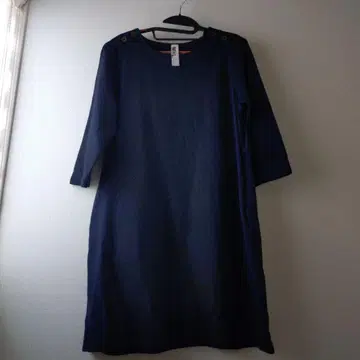 MHL. 네이비 7부 소매 원피스