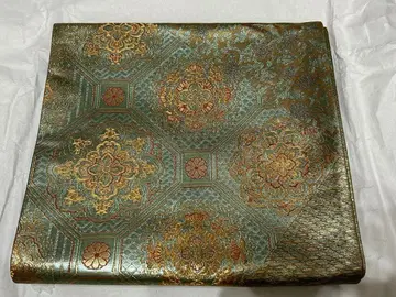 오비 금실 은실 골드 그린 골드 리버서블 오비