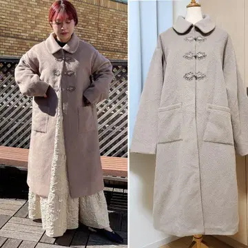 새상품급 정가 16,500엔 merry jenny 차이나 코트 베이지