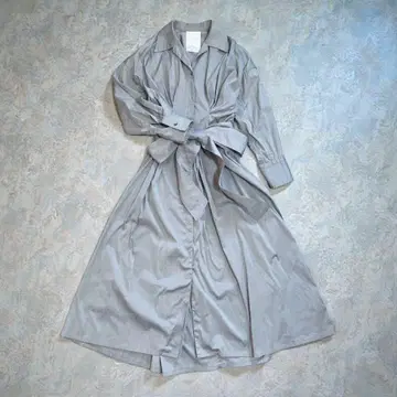 ELENDEEK 엘렌딕 블루 그레이 셔츠 원피스 긴팔