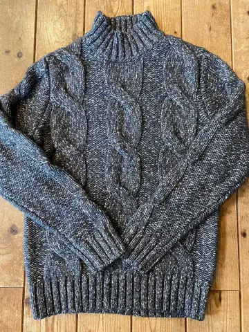 BANANA REPUBLIC 케이블 짜임 터틀넥 스웨터 M