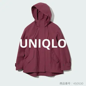 미사용 UNIQLO 코튼 블렌드 후드티 레드 XL