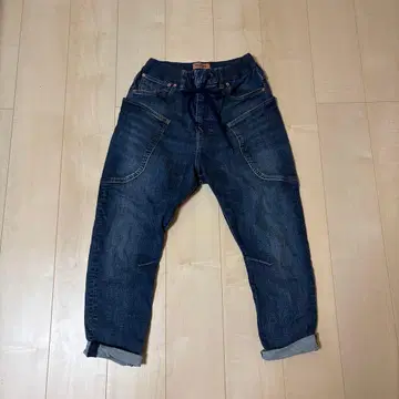 URCHRNA 다크 블루 데님 팬츠