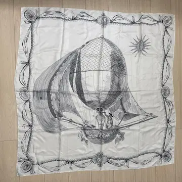 manipuri 마니프리 실크 스카프 열기구 패턴