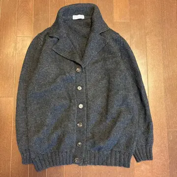 BARNEYS NEW YORK 울 가디건 다크 그레이