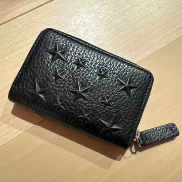 JimmyChoo 가죽 별 모양 엠보싱 카드/코인 케이스