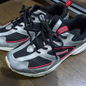 SPALDING 스니커즈 27.0EEE 블랙/실버/빨간색