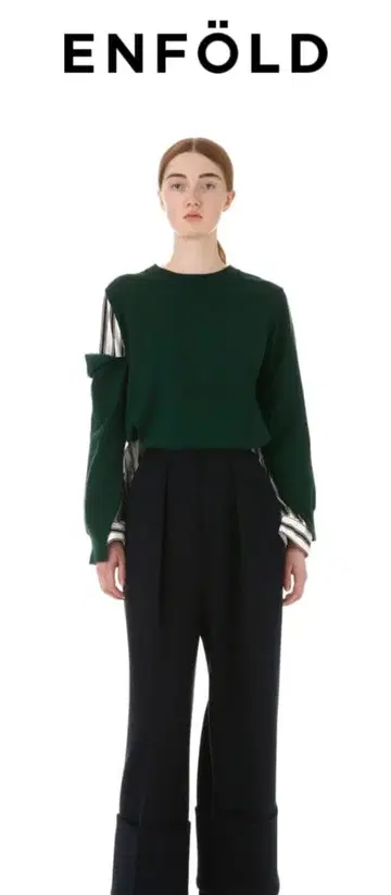엔폴드 컬렉션 라인 레이어드 니트 38