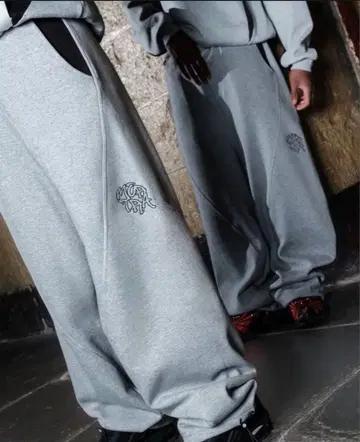 mertra 그레이 스웨트 팬츠 m