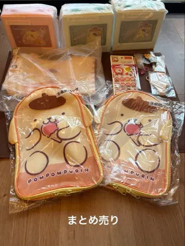 산리오 굿즈 모음 폼폼푸딩 키링 토트백 트렁크 케이스