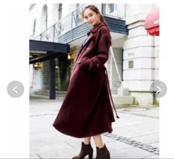 코코딜 울 롱 코트 더블 브레스트