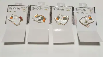 나츠메 우인장 냥코 선생님 디자인 메탈 브로치 컬렉션 2종 세트