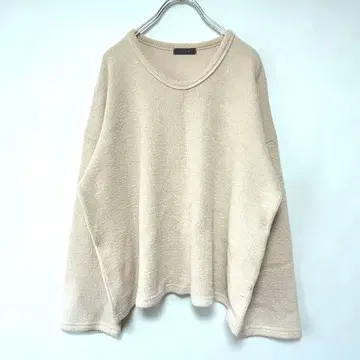 reca 레카 심플 풀오버 티셔츠 베이지 프리 사이즈