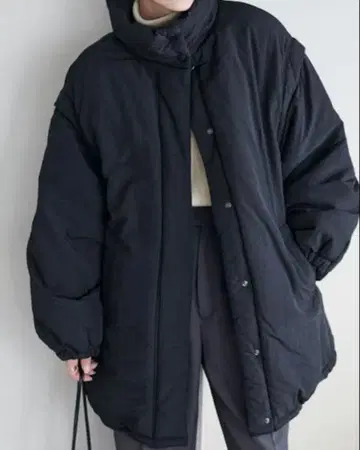 DISCOAT 소매 탈부착 2WAY 충전솜 블루종