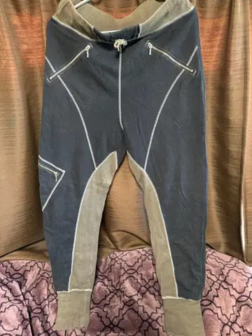 사루엘 팬츠 다크 그레이/베이지 리버서블