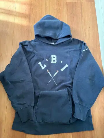 리버스 위브 reverse weave 네이비 후드티